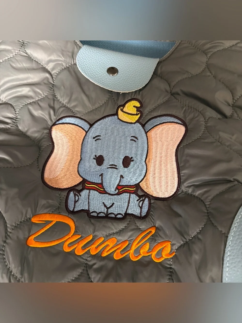 Dumbo Lightweight 2-way eco-bag tote bag with shoulder strap, embroidered